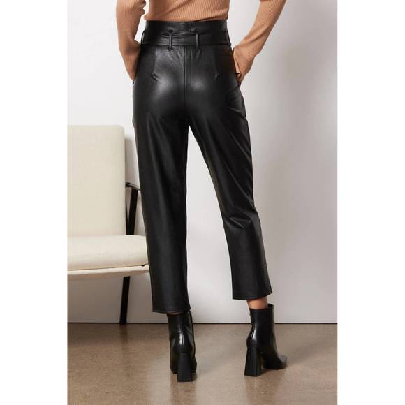 NEW COMMANDO faux leather paper bag trouser in black - Picture 2 of 3